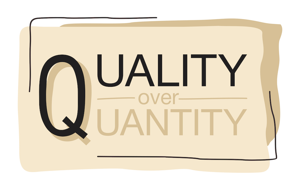 Quality over quantity icon representing the quality work of a whole home generator service. 