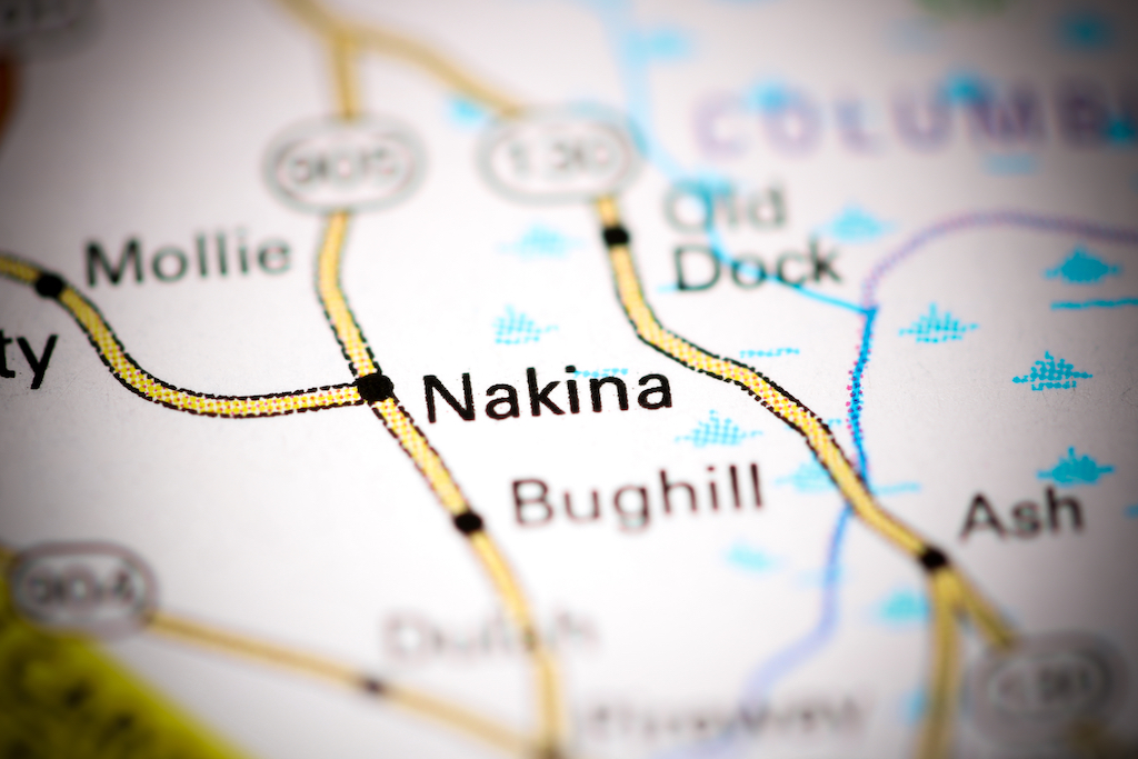 Map of Nakina, North Carolina. | Generator services.