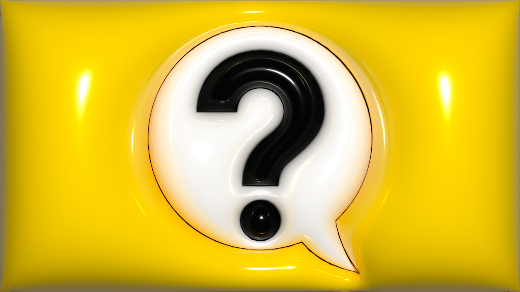Black question mark on speech bubble with yellow background. | Generator Services